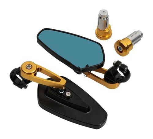 Rétroviseurs Moto Z900 en Aluminium CNC Noir pour Guidon 22 mm
