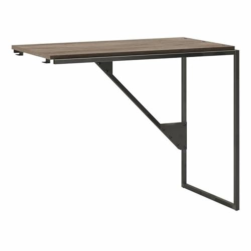 Bush Furniture Refinery - Scrivania industriale da 37 W, colore grigio rustico