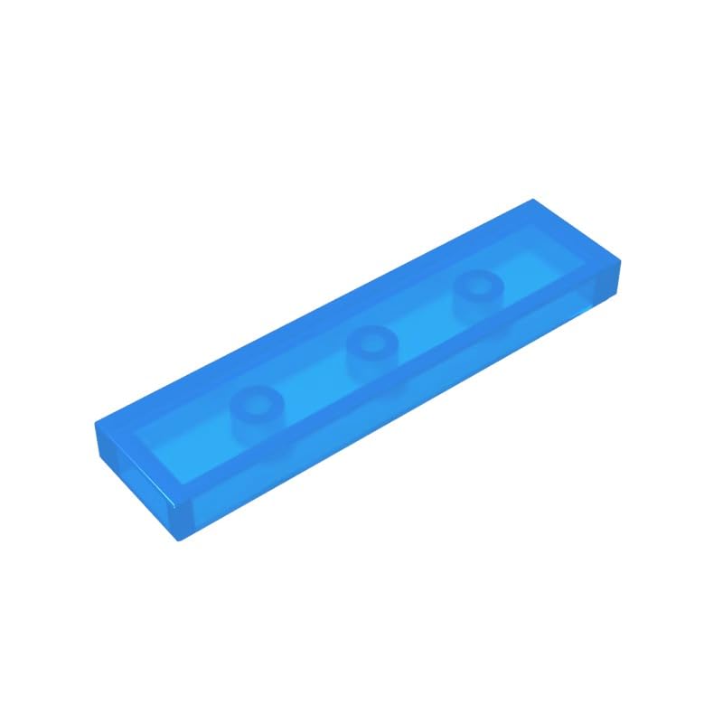 Gobricks 2431 Foundation Plate Tile 1x4 with Groove 50 Pieces GDS-563 Compatible with Lego Building Blocks Color:Trans-Dark Blue โ image 1