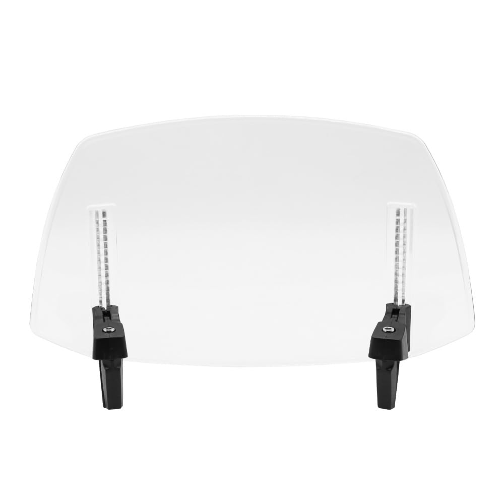 Shkalacar Extension de Pare-Brise de Moto,Universel Déflecteur de Pare-Brise Réglable à Clipser, pour la Plupart des Motos Tout-Terrain avec Pare-Brise
