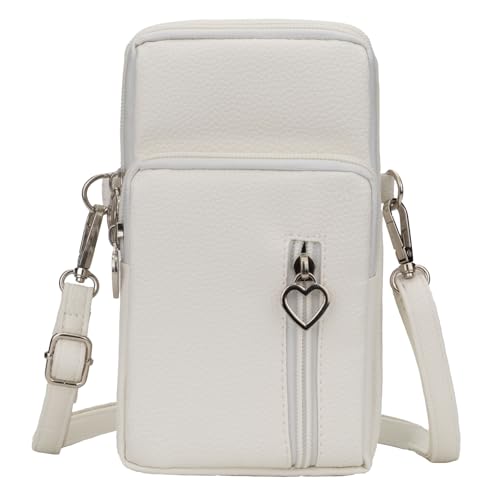 JANKS Small Crossbody Bags for Women Leather Mini Cell Phone Purses with Crossbody Strap Phone Wallet Shoulder Bag Handbag Arm Bag
