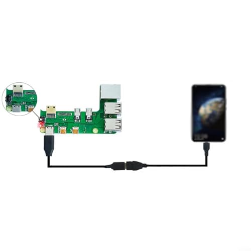 Hub USB Raspberry Pi 2 W avec puce Ethernet intégrée et adaptateur d'extension format Pi 3B - 5