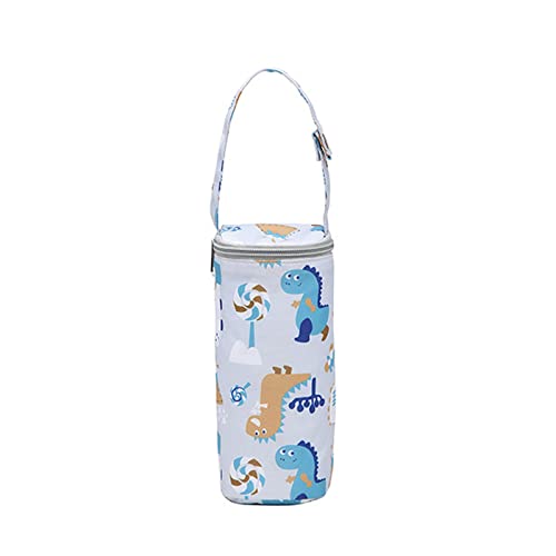 Image of CHIYUYISEN Thermal Insulated Bottle Bag for Newborn Toddler Baby Bottle Insulation Bag Hangable Cartoon Breastmilk Storage Tote Portable Milk Bottle Holder for Travel Outdoor