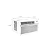 LG 8,000 BTU Window Air Conditioner, 115V, Cools 340 Sq.Ft. for Bedroom, Living Room, Apartment, Quiet Operation, Electronic Control with Remote, 3 Cooling & Fan Speeds, Auto Restart, White