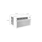 LG 8,000 BTU Window Air Conditioner, 115V, Cools 340 Sq.Ft. for Bedroom, Living Room, Apartment, Quiet Operation, Electronic Control with Remote, 3 Cooling & Fan Speeds, Auto Restart, White - Image 3