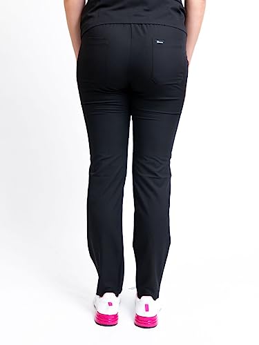 Revere Ife Pants for Women - Stylish Golden Zipper, 4-Way Stretch, Mid-Rise Drawstring3