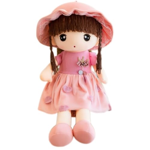 UOAO 女の子向けのぬいぐるみ 人形の女の子のクッション 抱き枕 可愛い 柔らか手触り 動物 もこもこ 添い寝枕 面白い 気持ちいい ギフト 母の日 誕生日 プレゼント お祝い クリスマス ピンク 60cm