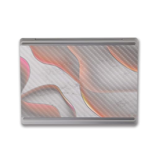 Image of MightySkins Carbon Fiber Skin Compatible with Microsoft Surface Laptop Go 3 (2023) Full Wrap Kit - Bubble Marble | Protective, Durable Textured Carbon Fiber Finish | Made in The USA