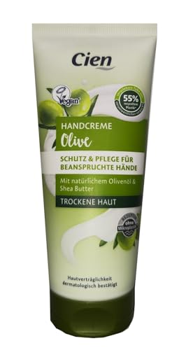 CIEN Crema de manos de oliva, protección y cuidado para manos estresadas (1 x 100 ml)