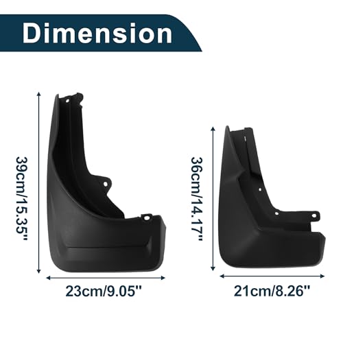 Image of Mud Flaps Splash Guards for Mercedes Benz GLS (WIth Pedal) 2020-2023 High Configuration W /Mount Accessories Mud Guards Front and Rear 1 Set