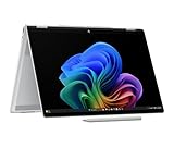 HP OmniBook X Flip 16-as0001sf Ordinateur Portable 16" 2K OLED Tactile, PC Portable (Intel Ultra 5-226V, RAM 16 Go, SSD 512 Go, Intel Arc 130V GPU, Windows 11), Laptop Argent, Clavier AZERTY