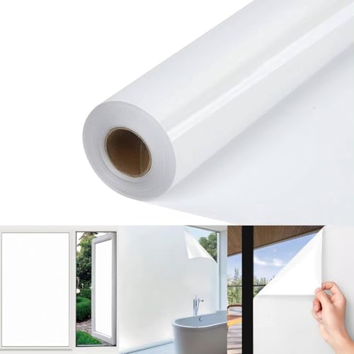 Adesivo Branco Semi Blackout Porta Vidro Janela Lavável 2m x 60cm