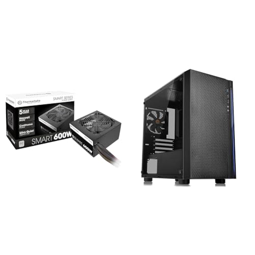 Fuente de poder Thermaltake 600W ATX con gabinete Gaming miniatura 1