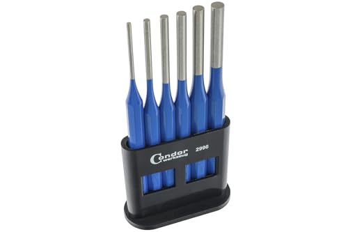 Condor Werkzeug 2996 | Splintentreiber-Satz | 6-tlg. | 150 mm | Chrom-Vanadium-Stahl | Austreiber | Durchtreiber Set | Durchschläger | Profi Werkzeug für Werkstatt und Heimwerker