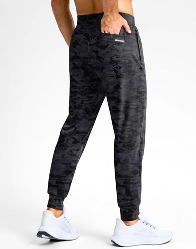 Image of G Gradual Men's Golf Joggers Pants with Zipper Pockets Stretch Sweatpants Slim Fit Track Pants Joggers for Men Work Running