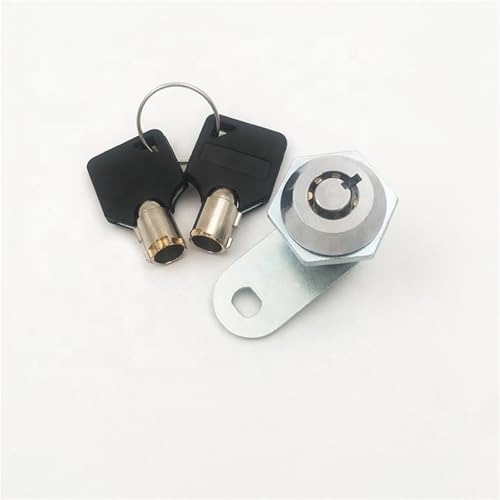 M19-20 Zinc Alloy Bright Chrome Tubular Locks Small Office Desk File Furniture Hook Cam Lock 1Pcs