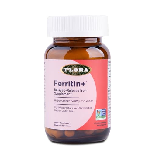 Flora Ferritin+ Delayed-Release Iron Vegan Capsules