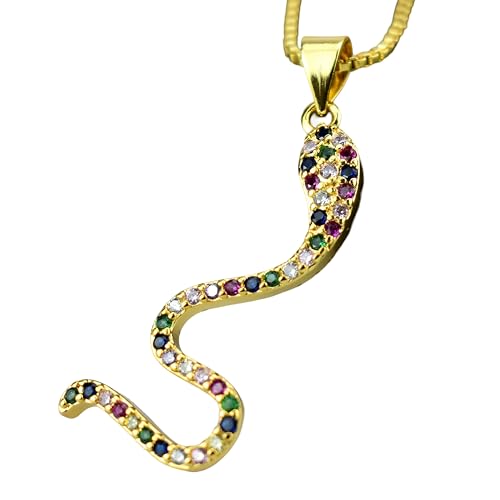Collier serpent en or pour sublimer vos tenues du quotidien avec un pendentif en cristal