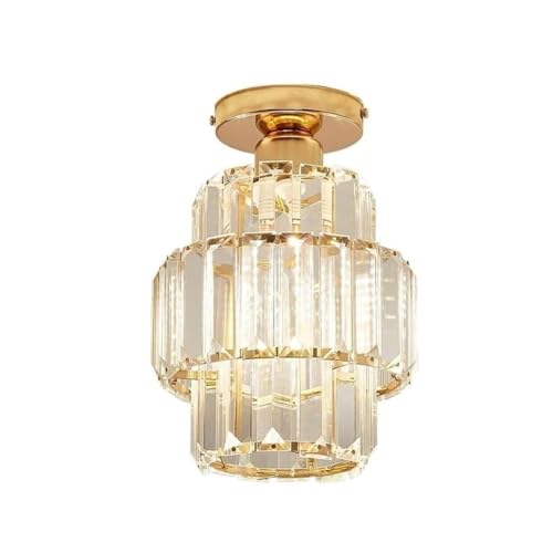 Plafonnier cristal E27 style nordique lustre moderne salon élégant