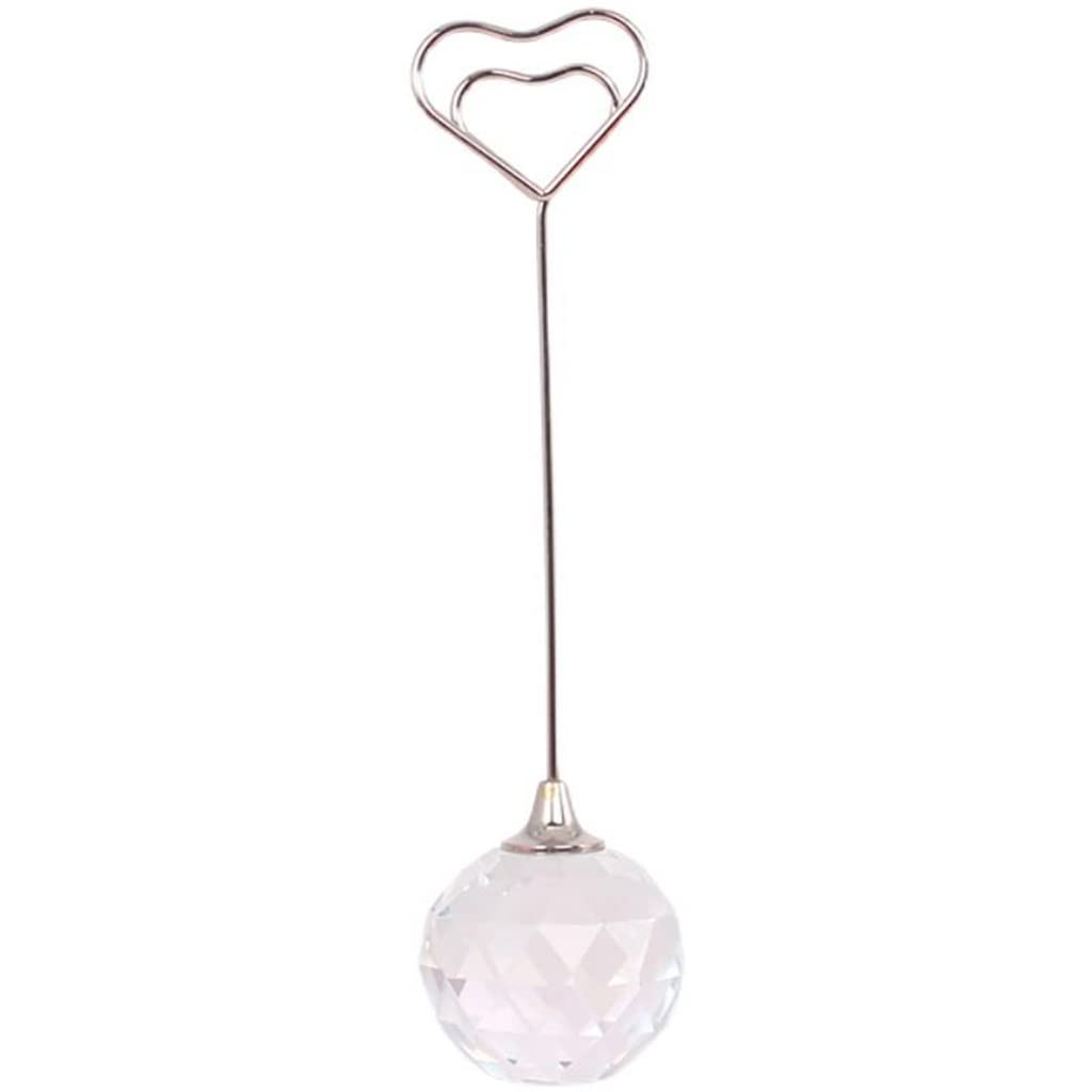 MOBYGKFY Crystal Ball Note Folder Message Desk Card Holder Rack Display Photo