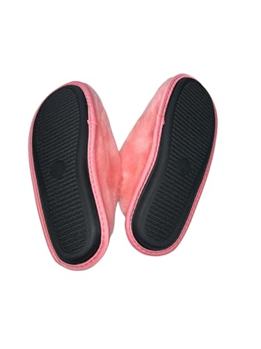 Victoria's Secret Closed Toe Faux Fur Slipper Color Pink New4