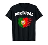 Portugal Flag Heart Voyage en plein air portugais au Portugal T-Shirt