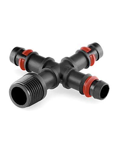 Preisvergleich Produktbild Jardin202 Kreuz mit Gewinde, mit Ring 16mm x 1 / 2"
