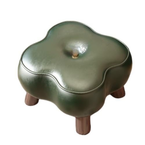 オットマン スツール 玄関イス リビングルームスツール 小型チェア 四つ葉のクローバーです 足置きクッション プチスツール 低い腰掛け 通気性 高密度 お手入れ簡単 静音滑り止めマット付き 履き替え 子供用 大人対応可 家庭 ファミリー オフィス (34*