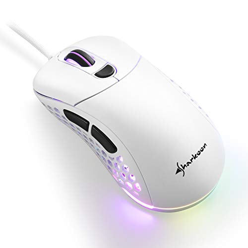 Sharkoon-Light-200-Raton-Gaming-Optico-16000-dpi-6-Botones-Blanco