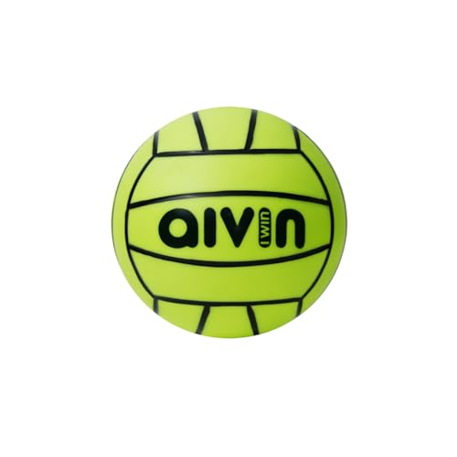 Image of Aivin Home-Play Volleyball | Grooved Grip PVC Surface | All-Surface Play | Balanced Flight & Consistent Bounce | Indoor & Outdoor Use (Neon Lime, 1)