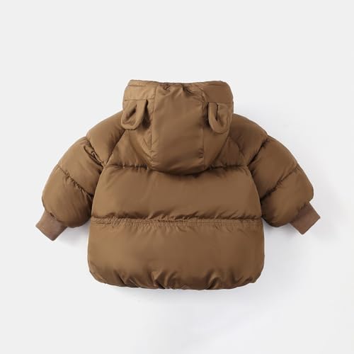 Toddler Winter Outwear Zip up Hooded Quilted Puffer Jackets Baby Boys Girls Lightweight Windproof Warm Down Coats2