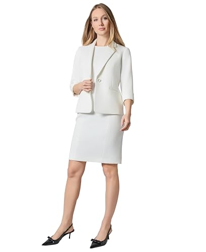 Kasper Women's Stretch Pique One Bttn Notch Collar JKT2