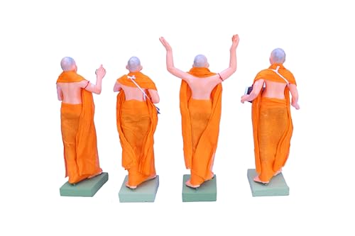 Image of Krishnanagar Handmade Clay Human Figure Gift & Decor (Iskcon Nagar Kirtan)