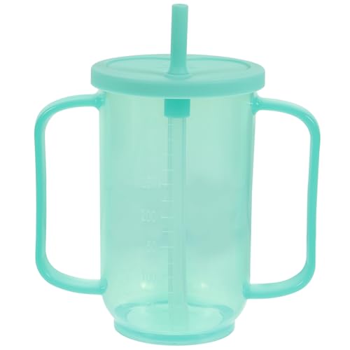 TOVINANNA Spill Proof Cup for Elderly Care Drinking Cup Handle for Bedridden Patients