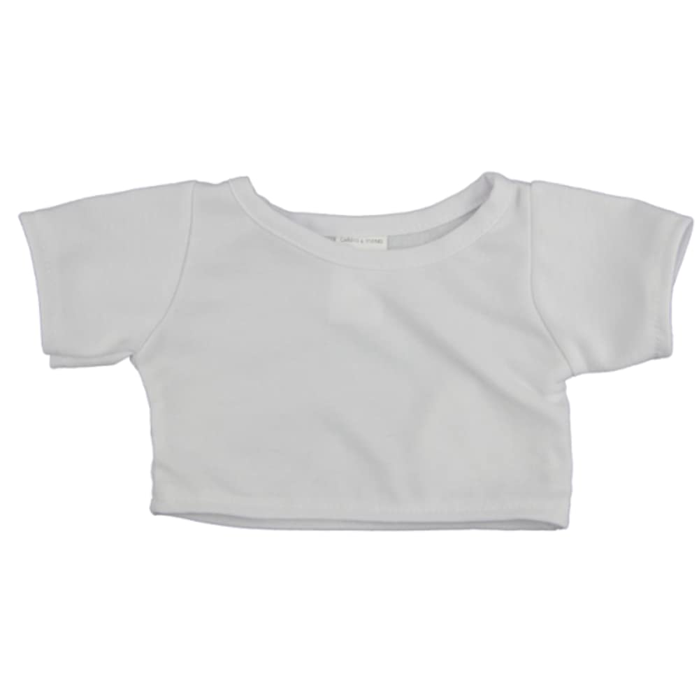 Teddy Bear Clothes - Teddy Bear T-Shirts (10" White T-Shirt)