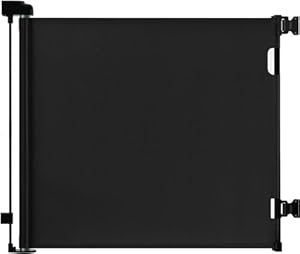 Comfen 150CM Ausziehbares Sicherheitsgitter Schwarz