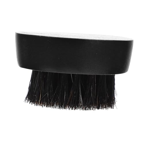 NIYANGLE cepillo para barba cepillo de bigote Hombres cepillo de barba masculino cabello aseo cepillo de pelo para hombre cepillos para barba pelo de cerdas Black