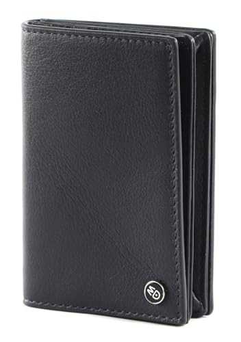 Porte-cartes Mandarina Duck Cuir Downtown Navy, portefeuille bleu marine élégant