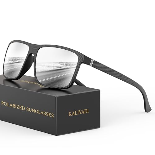 Image of KALIYADI Sunglasses for Mens Polarized-Sunglasses: Men Sun Glasses with UV400 Protection for Driving Fishing Golf