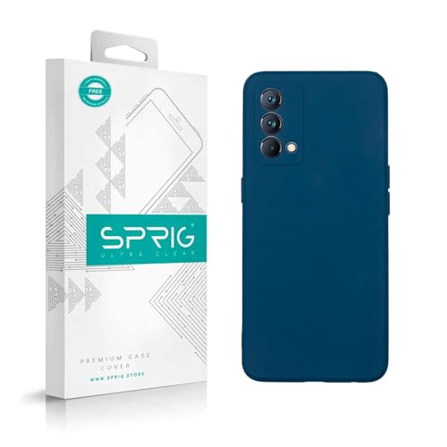 Image of SPRIG Compatible with Realme GT Master 5G Premium FlexTone (TPU) Back Cover Drop Tested Shock Proof Mobile Case for Men, Women, Boys and Girls with Camera Protection (Blue)