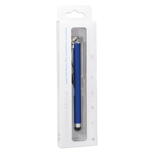 BoxWave Stylus Pen Compatible with Dell Venue Pro (Stylus Pen by BoxWave) - Capacitive Stylus, Rubber Tip Capacitive Stylus Pen for Dell Venue Pro - Lunar Blue