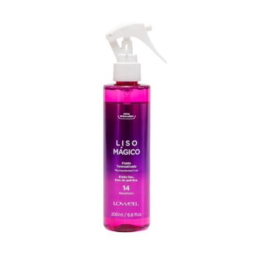 Lowell Fluido Termoactivado 200 ml – Protección Térmica, Antifrizz, Brillo y Suavidad para Cabello Seco o Dañado