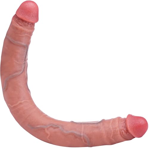 50*4.2cm Riesiger Doppelseitiger Dildo,Doppelt Dicke Riesen-Dildo-Spielzeug,XXXLGroßes Doppelseitiges Realistisches Dildo,Extra Lange Silikonpenis,Extra Breiter double Dildo,Geeignet für Frauen/Lesben