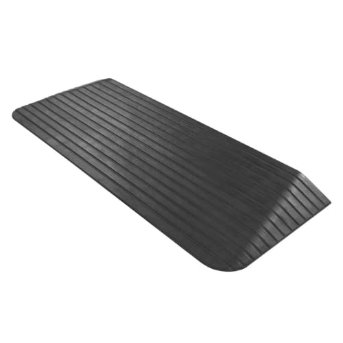 Silver Spring Solid Rubber Threshold Ramp, 1,500 lb Capacity, 2 in Rise
