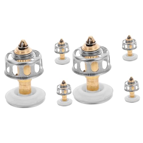 Filtro para desagüe de baño de acero inoxidable 6 piezas miniatura 2