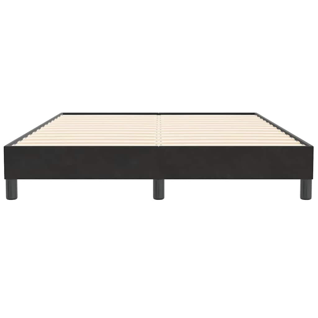 Velluto Premium Base a Doghe Giroletto a Molle Nero 140x210 cm
