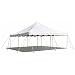 20 ft by 20 ft White Canopy Pole Tent, Complete Set with Storage Bag, Heavy Duty 14 oz Vinyl
