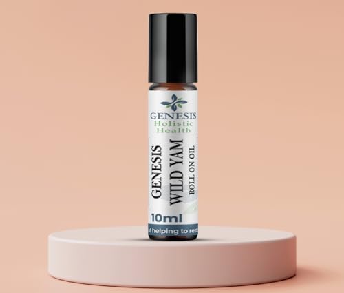 Genesis Wild Yam Root Roll On 10ml – Organic Wild Yam Root Oil for Women with Chaste Tree, Red Clover & Natural Botanicals – Non-Scented Topical Wellness Support – Made in the USA