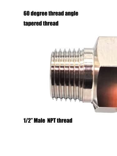 Image of bmotiontech MNPT x KF25 flange fitting (ISO-KF KF25 QF25 NW25) (1 /2 inch MNPT adaptor only)
