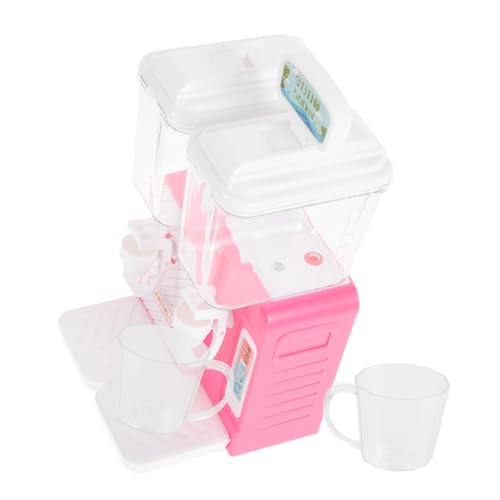 Hemobllo Miniature Water Dispenser Toy for Kids, Pink Mini Desktop Water Fountain, Simulated Drinking Fountain Suitable for Toddlers and Playroom Use